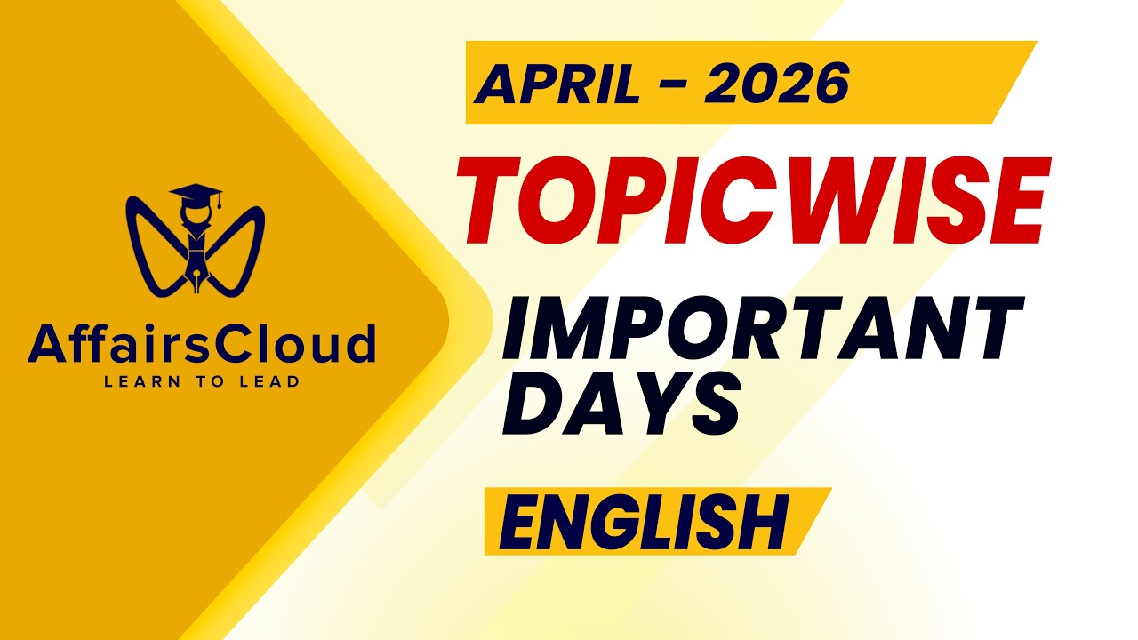 April 2026 - Important Days | English | AffairsCloud