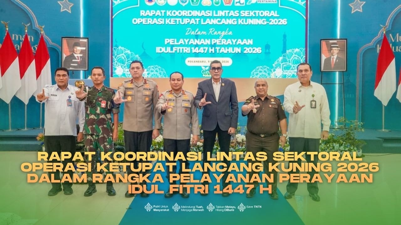 Kapolda Riau Membuka Rapat Koordinasi Lintas Sektor Operasi Ketupat Lancang Kuning 2026 #poldariau
