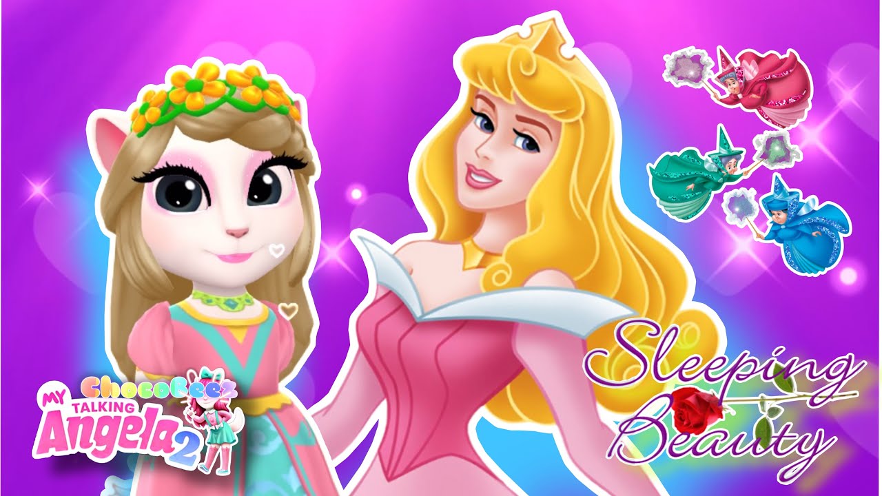 Level 368 - My Talking Angela 2 | Angela as PRINCESS AURORA, Sleeping Beauty Won the JACKPOT 🛍💰👜