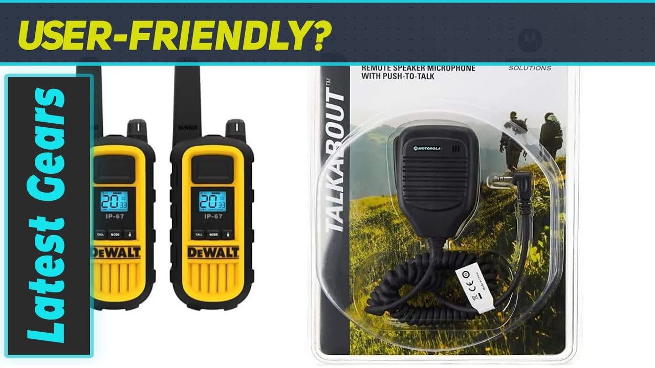 Dewalt DXFRS800 vs Motorola 53724: Best Heavy Duty Walkie Talkies and Speaker Mic Combo!