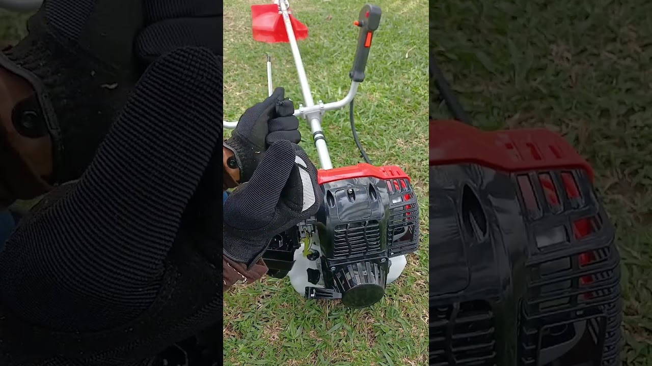 Cara mengatur langsam mesin potong rumput 4 tak model samping
