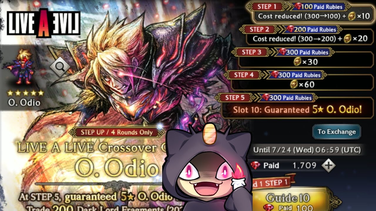 Odio-O Pulls | LiveALive Collab | Octopath CotC