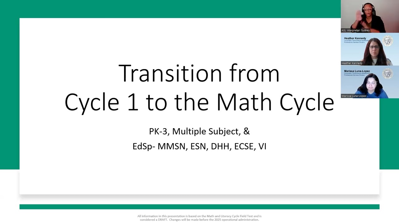 CalTPA Math and Literacy Cycle Update 2025-26