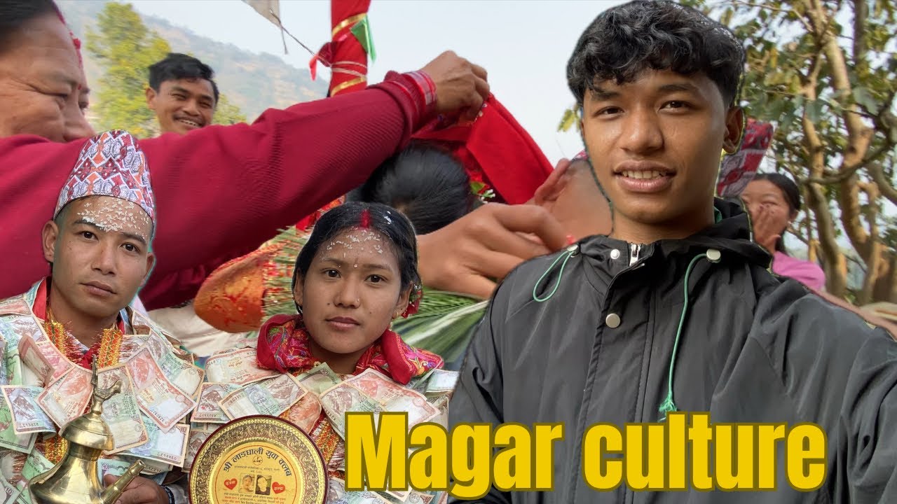 Magar culture village wedding, Magar Village life in Nepal