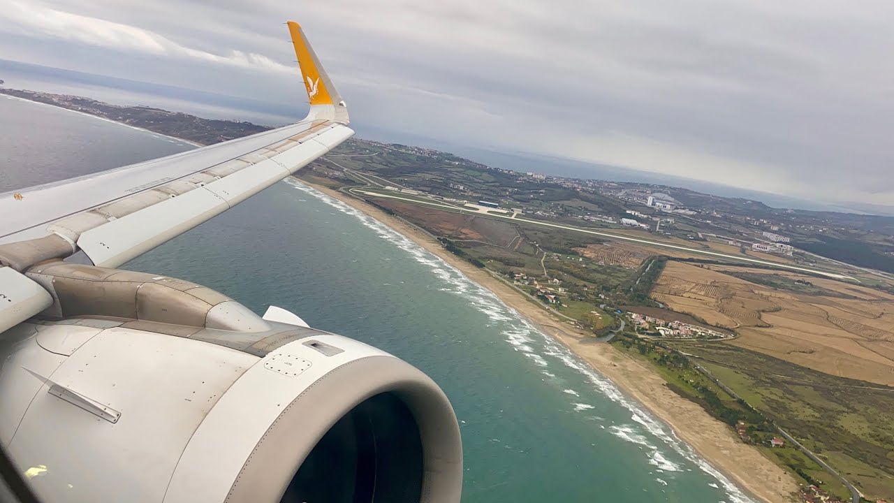*FANTASTIC VISUAL APPROACH* | Pegasus | A320neo | Istanbul - Sinop