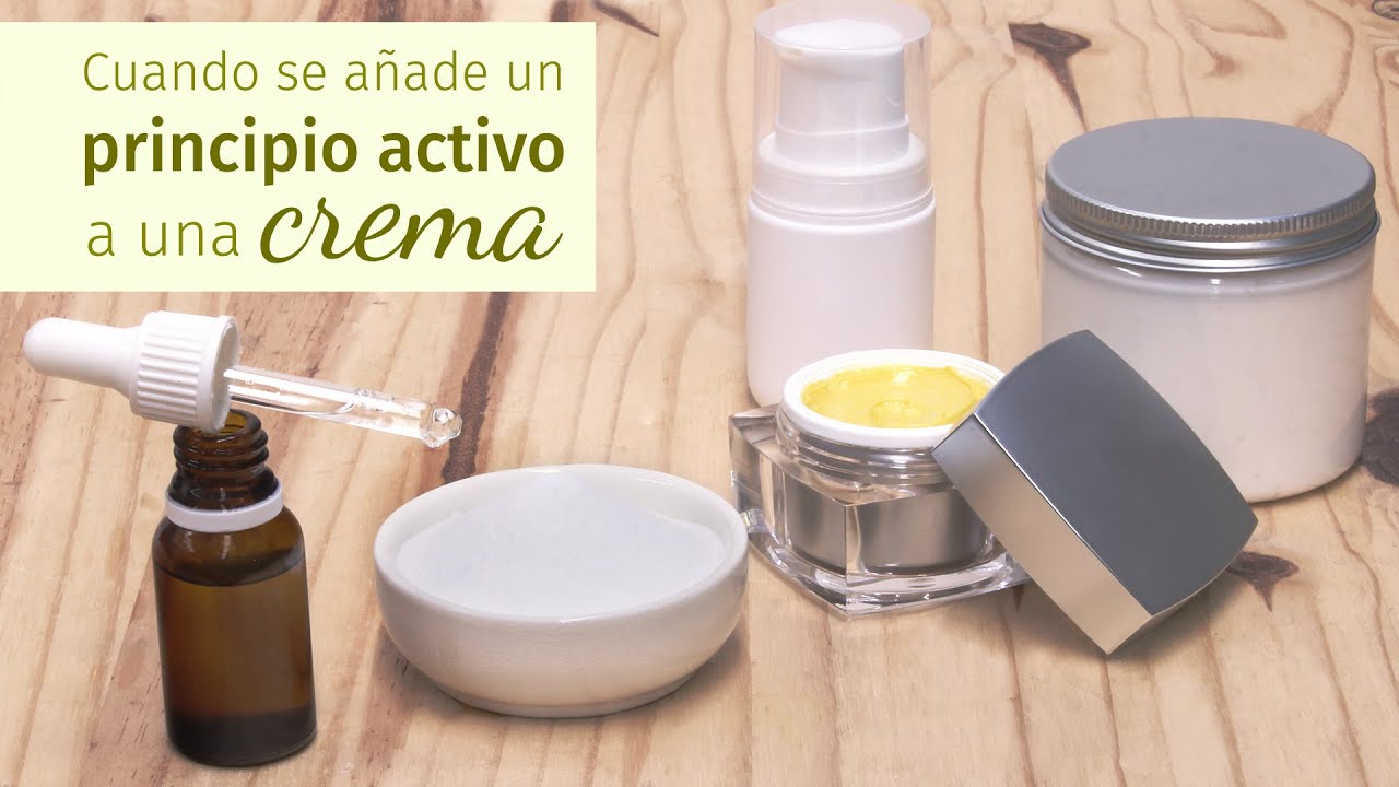 Como se añade un principio activo a una crema