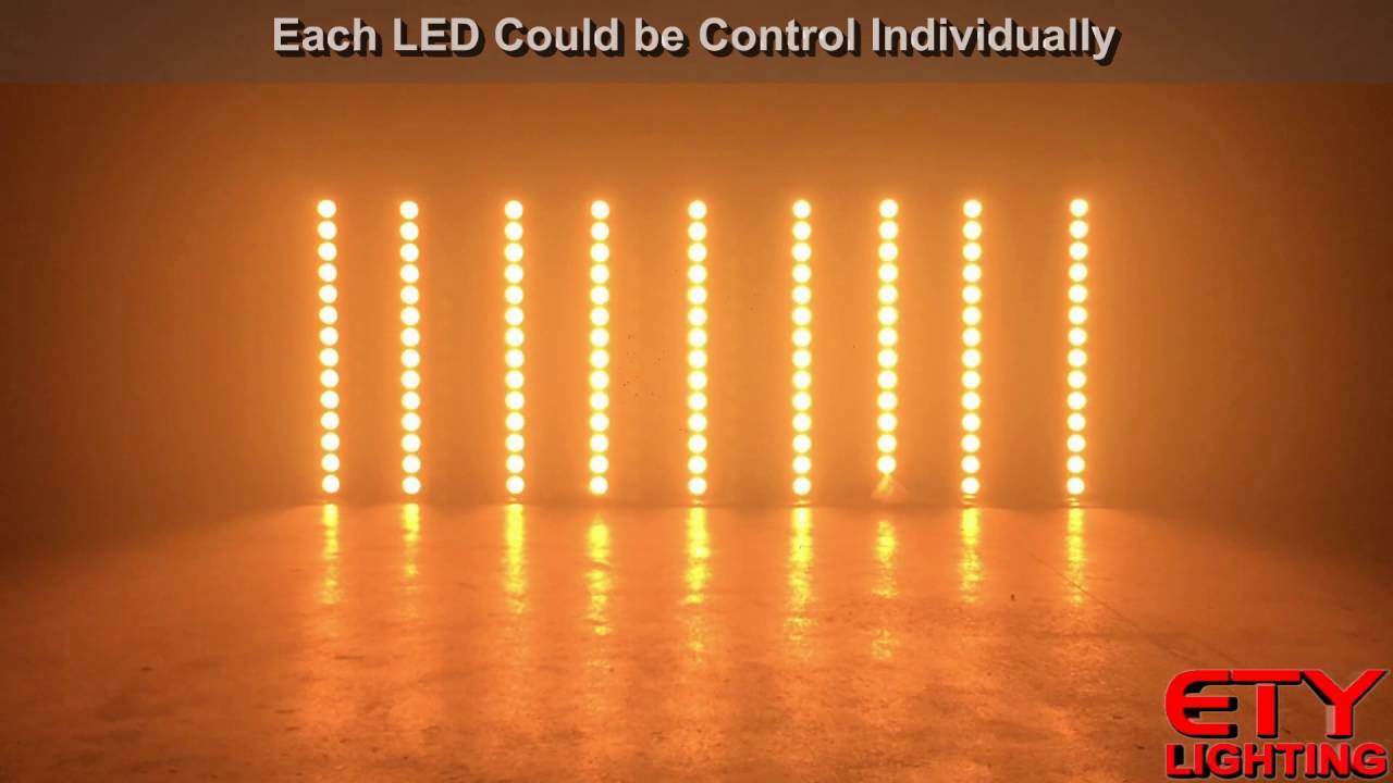 View of ETY-306 14PCSx30W High Power RGB LED Pixel Mapping BAR Light