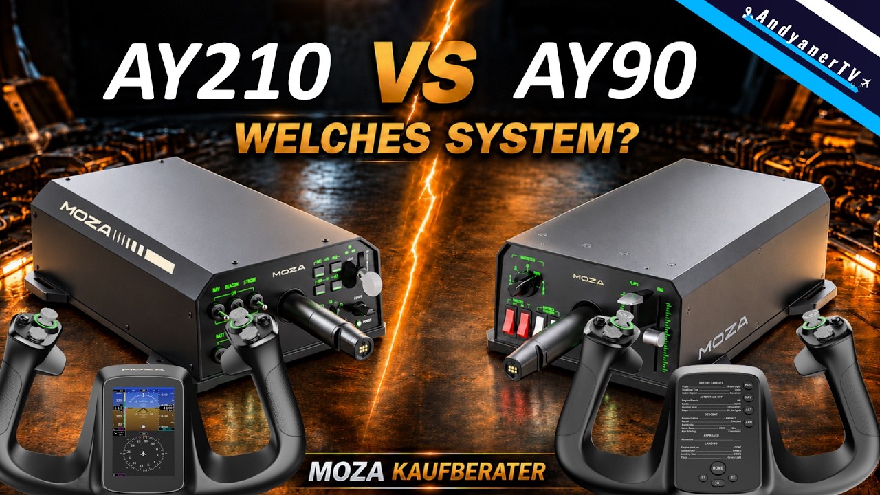 MOZA AY90 vs. AY210 - Welches Yoke-System passt zu dir?