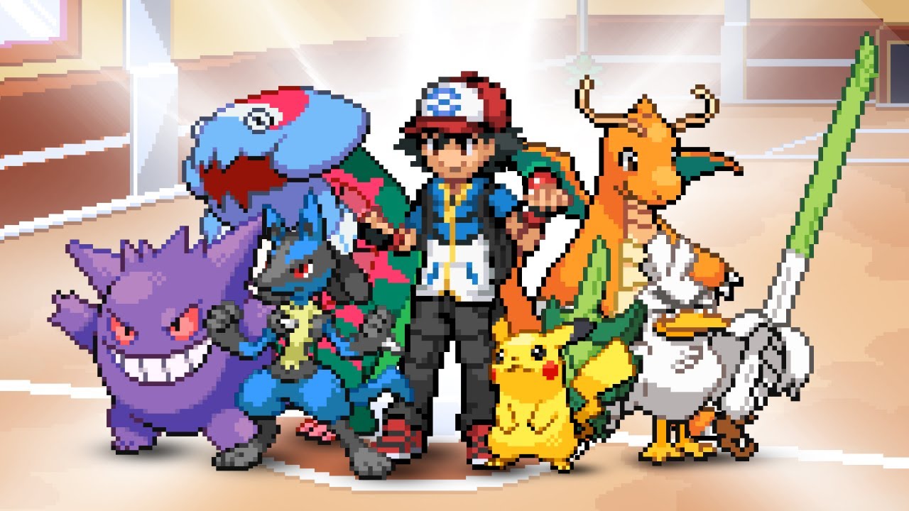 ОБНОВЛЕННАЯ фан-игра Pokemon с ASH Journey, 8 РЕГИОНАМИ, МЕГА, DYNAMAX, ZMOVES, КВЕСТАМИ и многим...