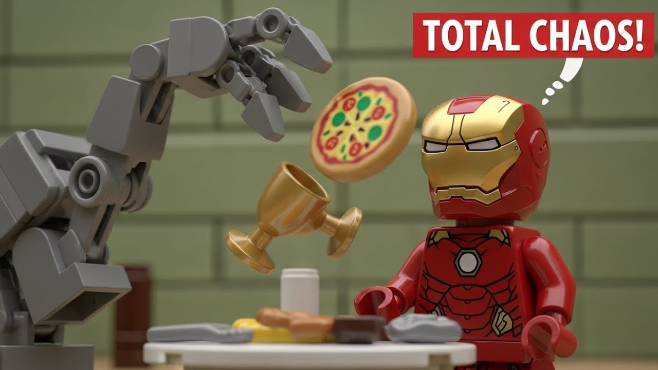 LEGO Железный Человек: Выходной - Смешная Стоп-моушен Анимация