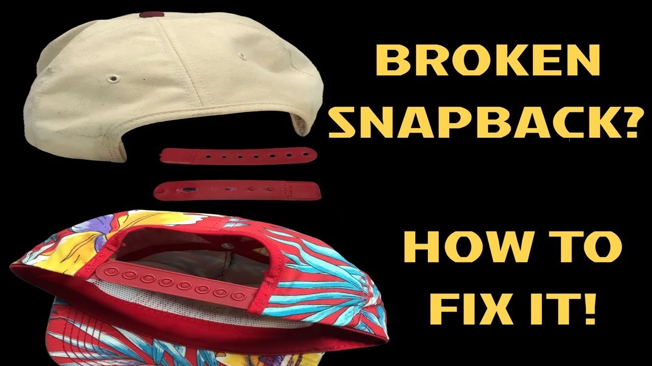 How To Fix & Replace Broken Snapbacks - Vintage Hat Restoration - Snapback Replacement Tutorial