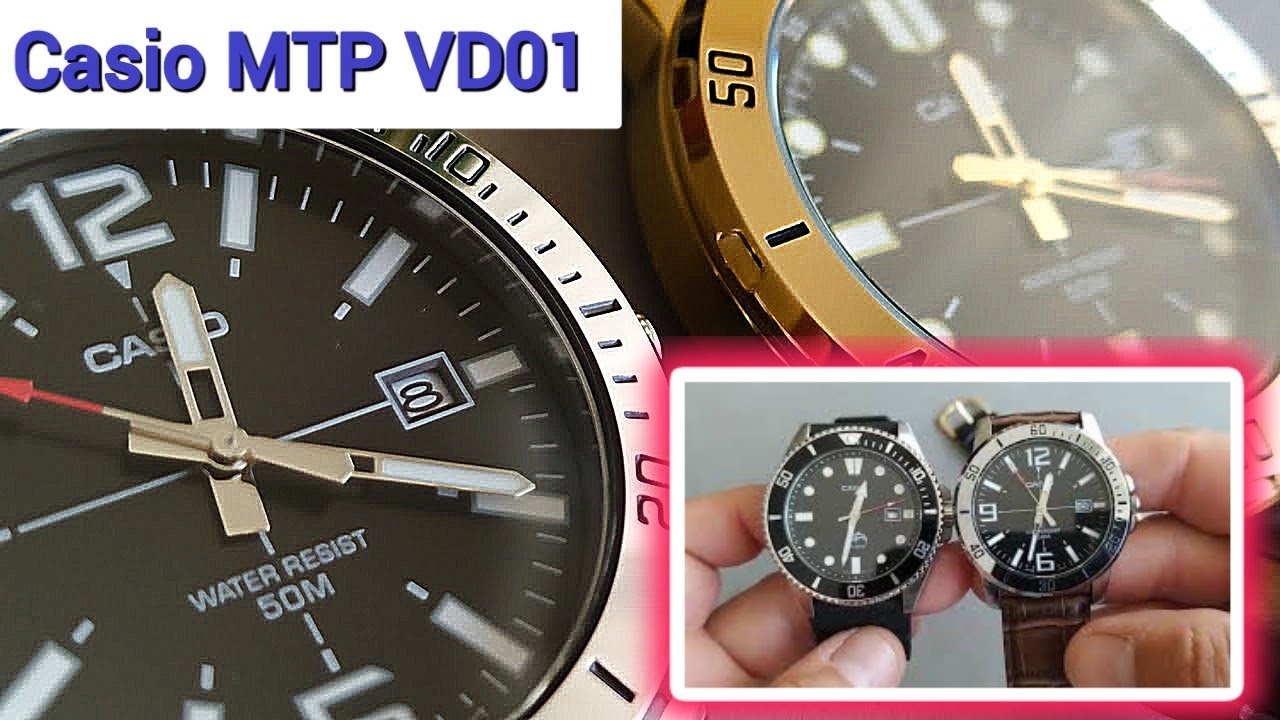 Los Casio MTP VD01 con maquinaria Miyota 2115  relojes hechos para el uso diario en el trabajo