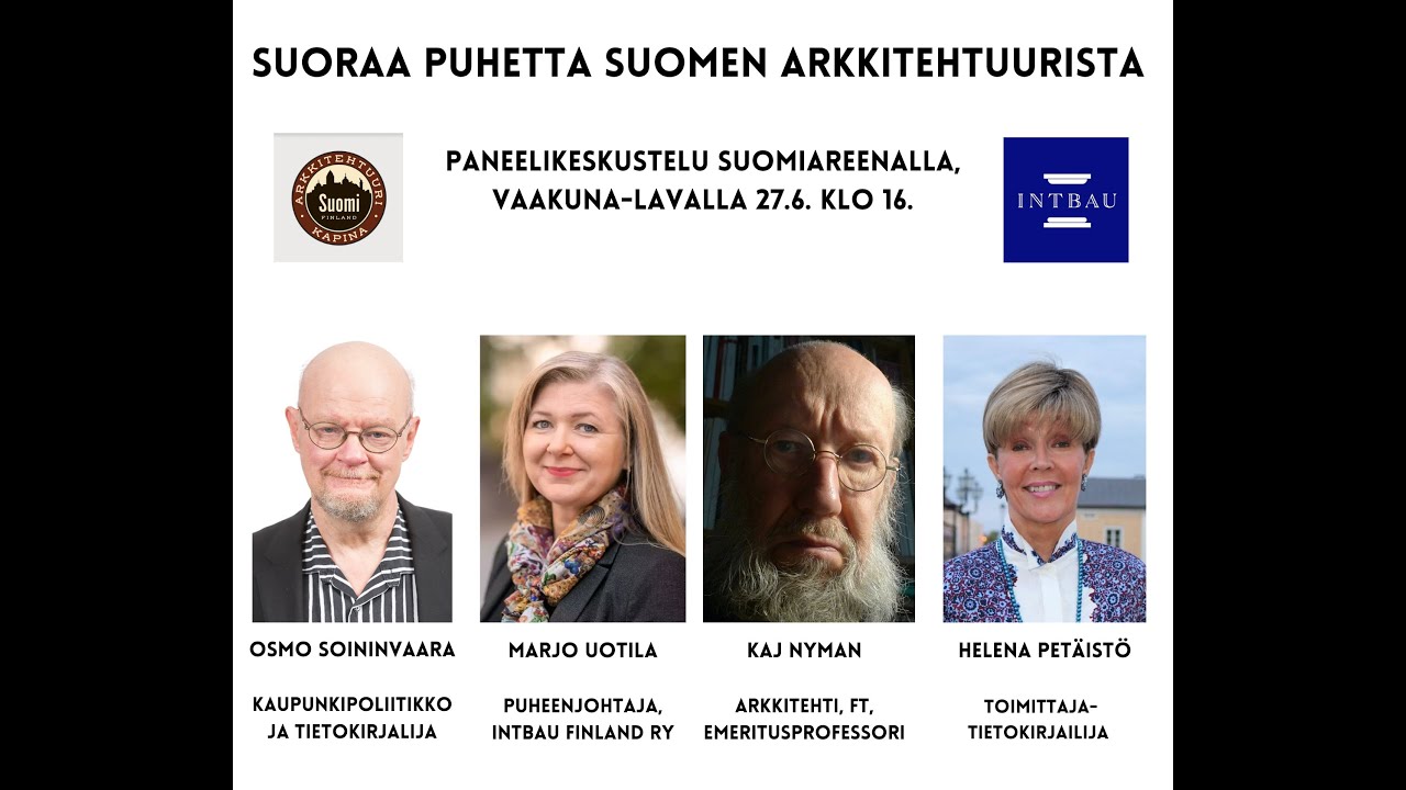SuomiAreena: Suoraa puhetta Suomen arkkitehtuurista