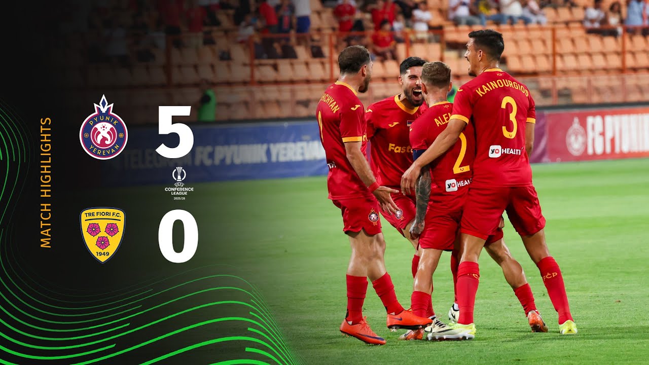 Pyunik - Tre Fiori 5:0 | Match Highlights