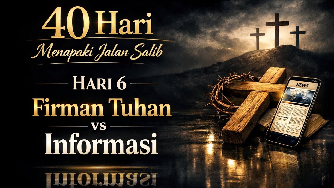 Hari 6/40 - Renungan Prapaskah | Firman Tuhan vs Informasi #KehidupanKristen#MotivasiKristen#Gereja