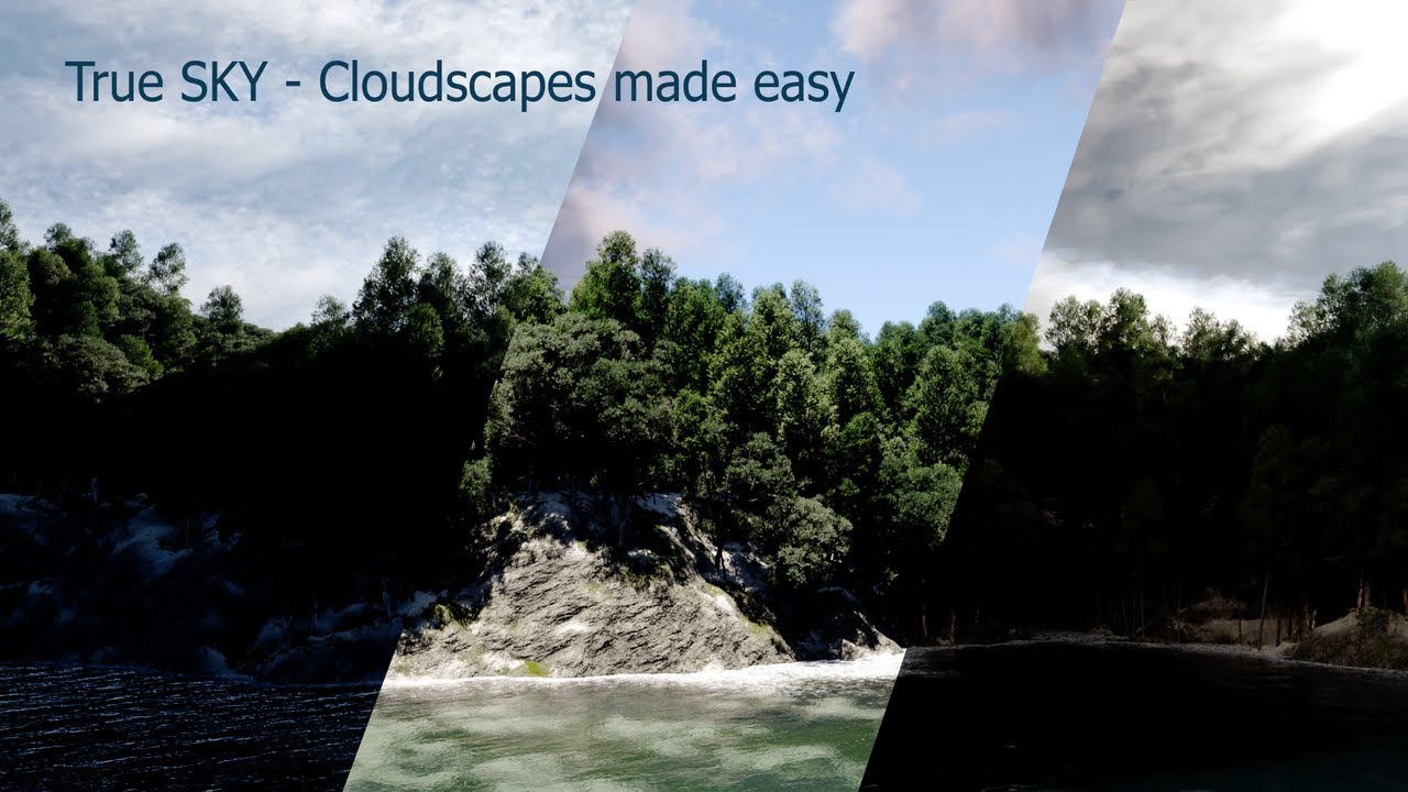 Creating great clouds in Blender with TRUE SKY