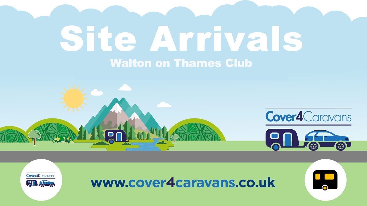Walton On Thames Camping and Caravan Club Site Arrival