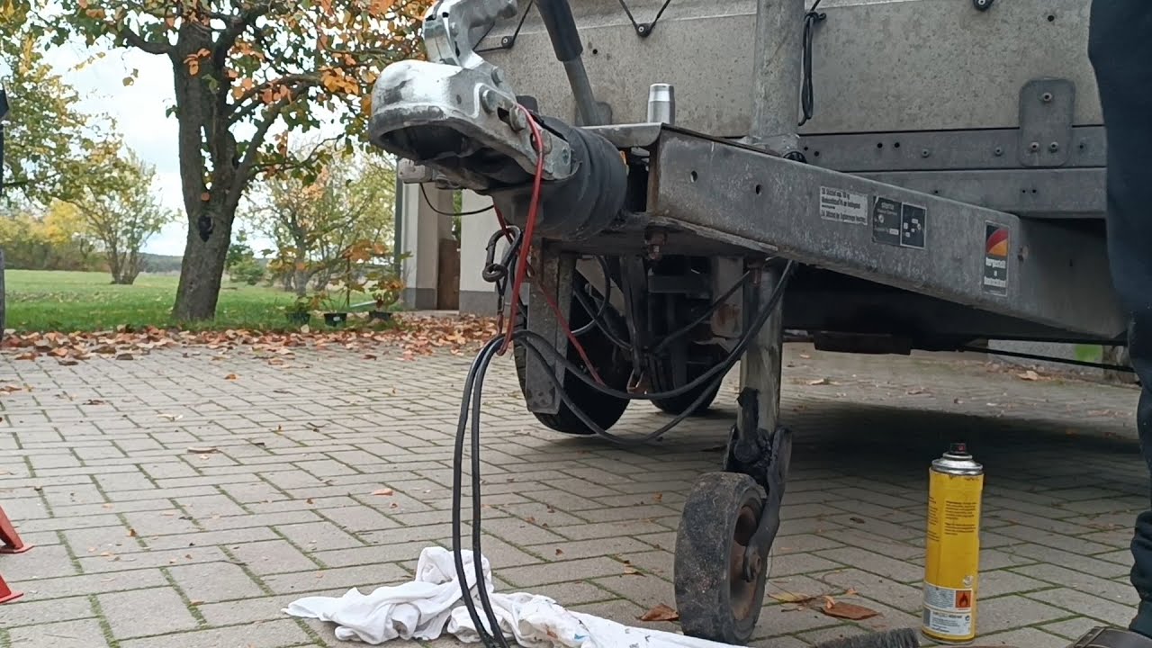 Tutorial: Wir reparieren unsere Anhänger Zugvorrichtung Knott KF20 (Auflaufbremse,  Dämpfung)