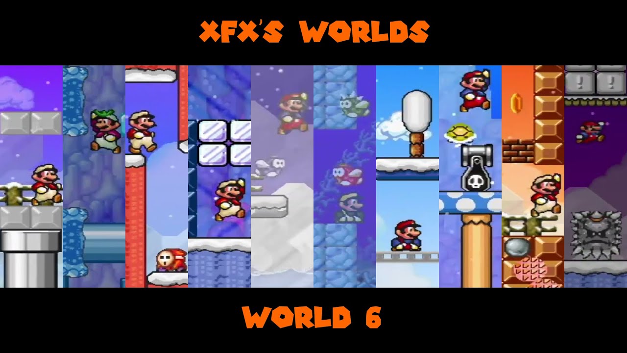 MARIO FOREVER XFX'S WORLDS V.3.0 - WORLD 6 - GAMEPLAY - 1080P