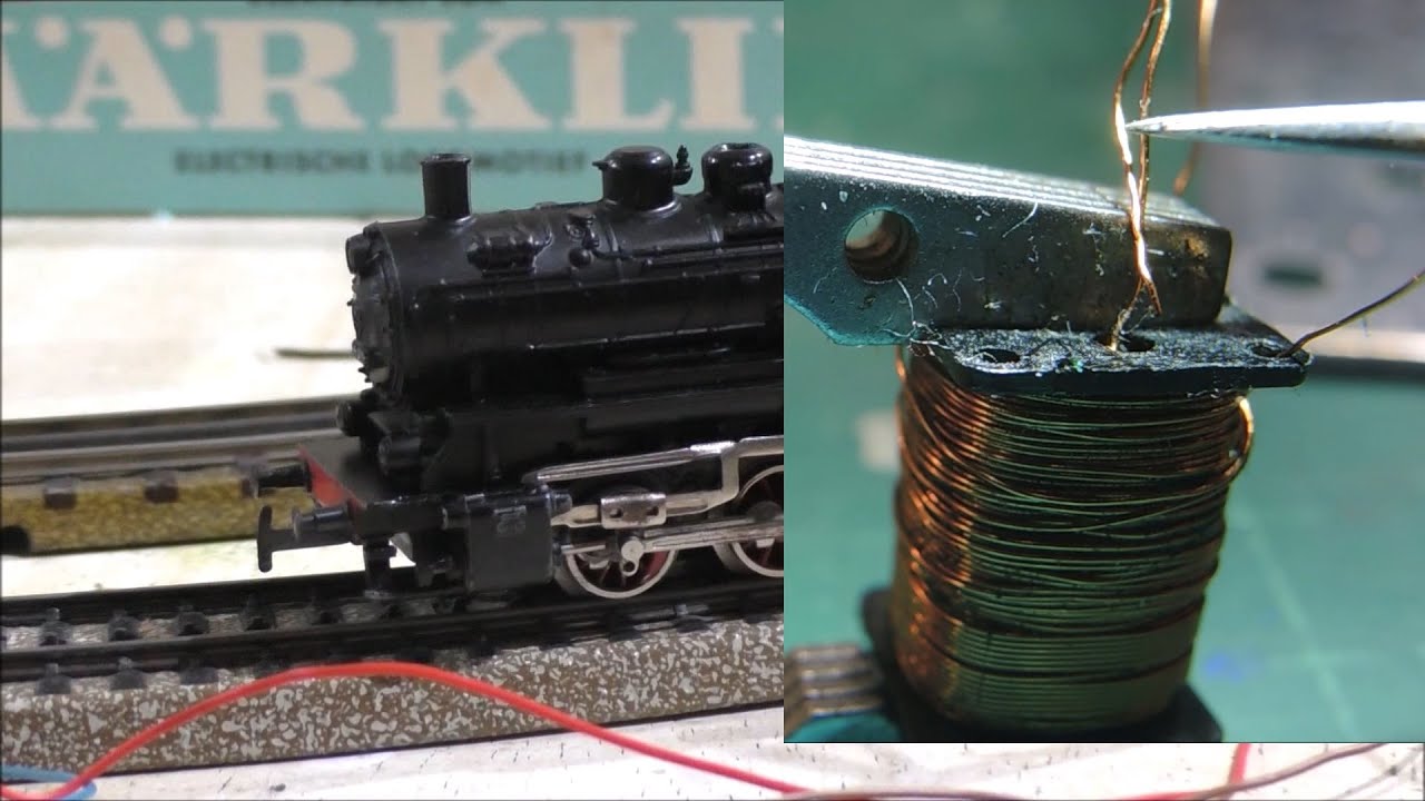 Märklin 3000 Feldmagnet defekt und neu wickeln