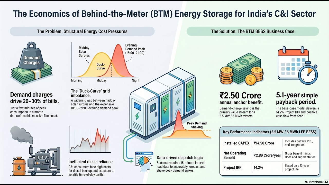 Economics of Behind-The-Meter (BTM) Energy Storage