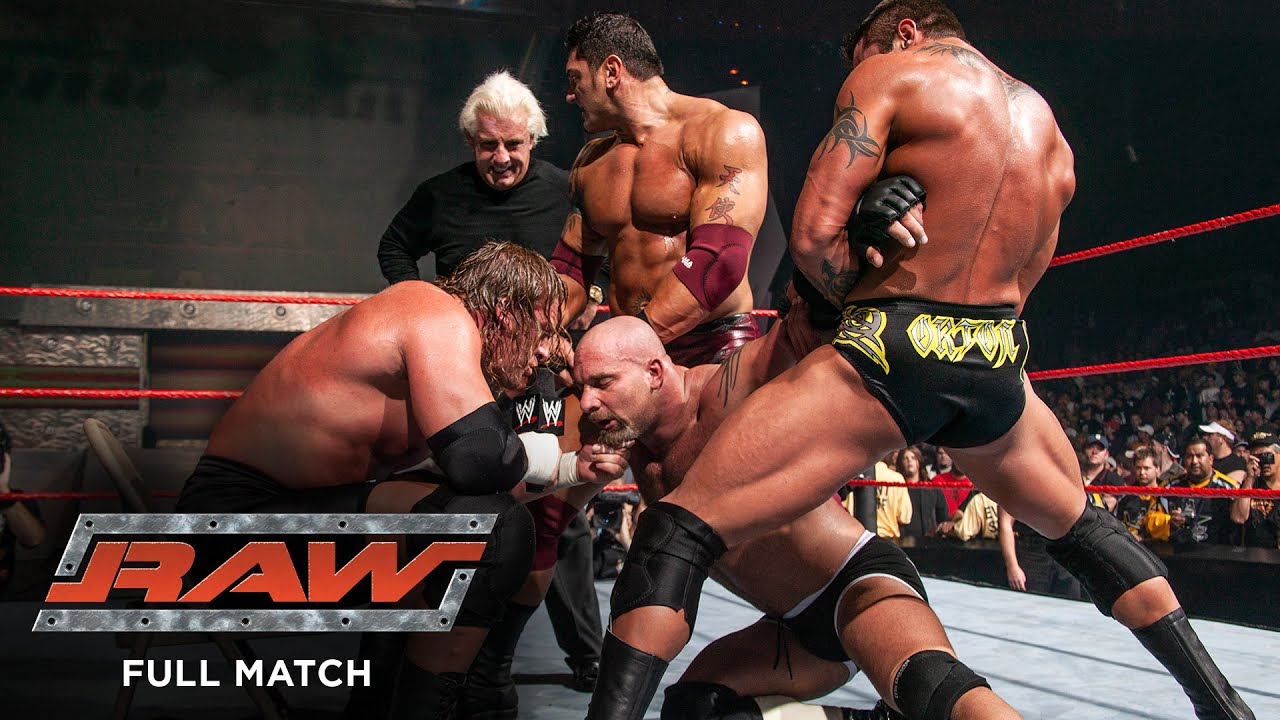 FULL MATCH &mdash; Goldberg vs. Evolution: Raw, Nov. 17, 2003