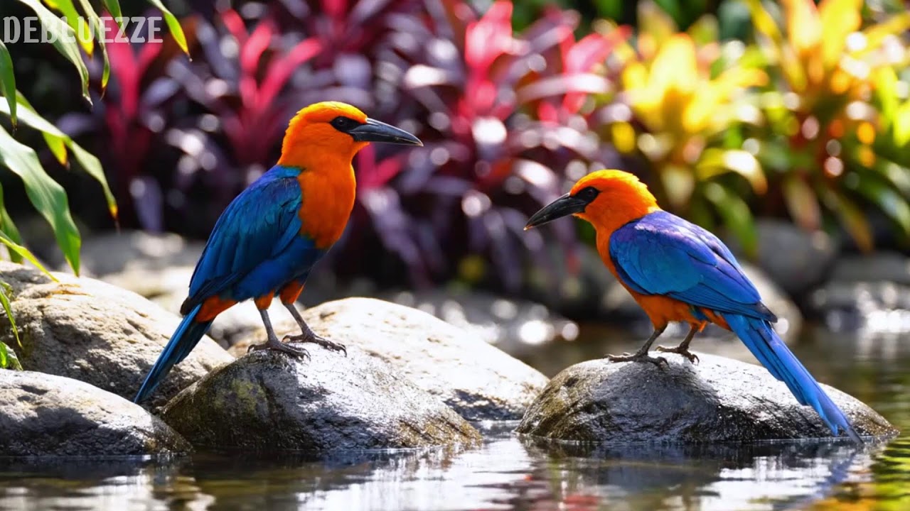 Nature Sounds & Relaxing Piano | 4K Birds Singing in the Forest for Deep Sleep & Healing