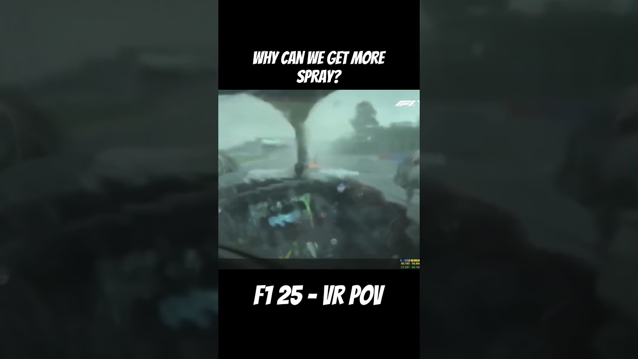 F1 25 VR vs Real Life Rain &ndash; Can You Tell the Difference? 🌧️🏎️