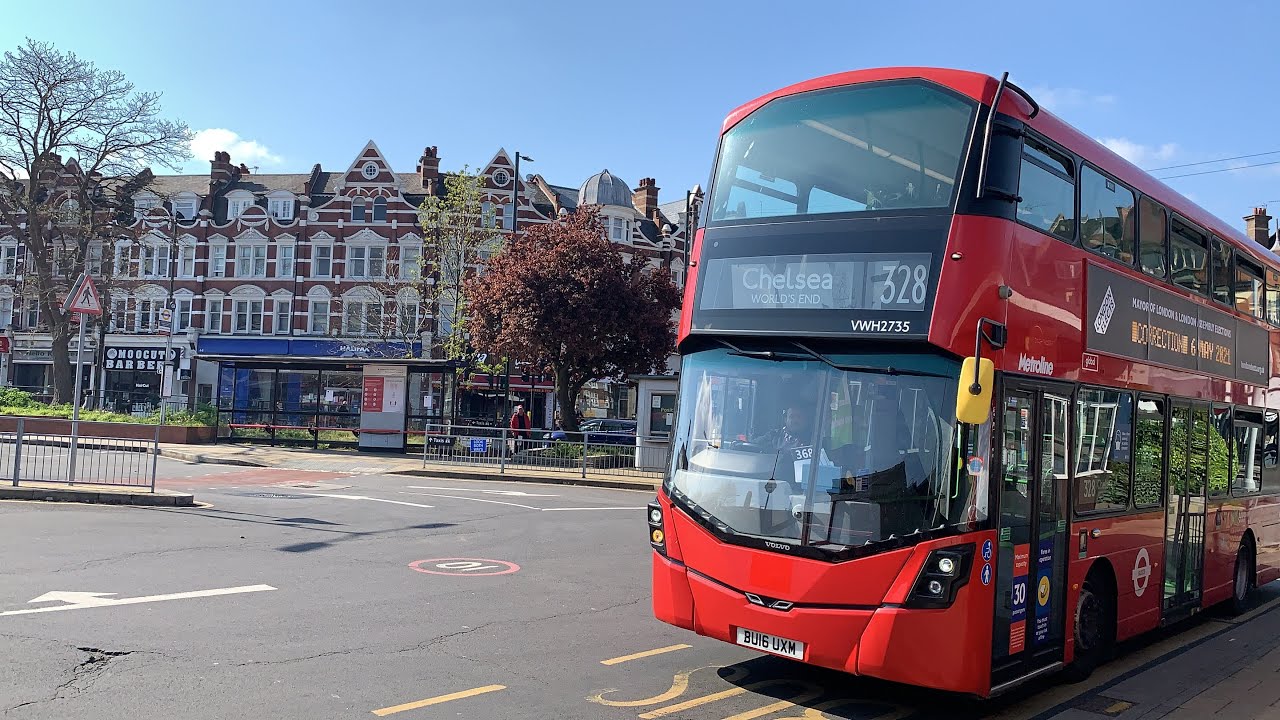 FULL ROUTE VISUAL • 328 towards Golders Green