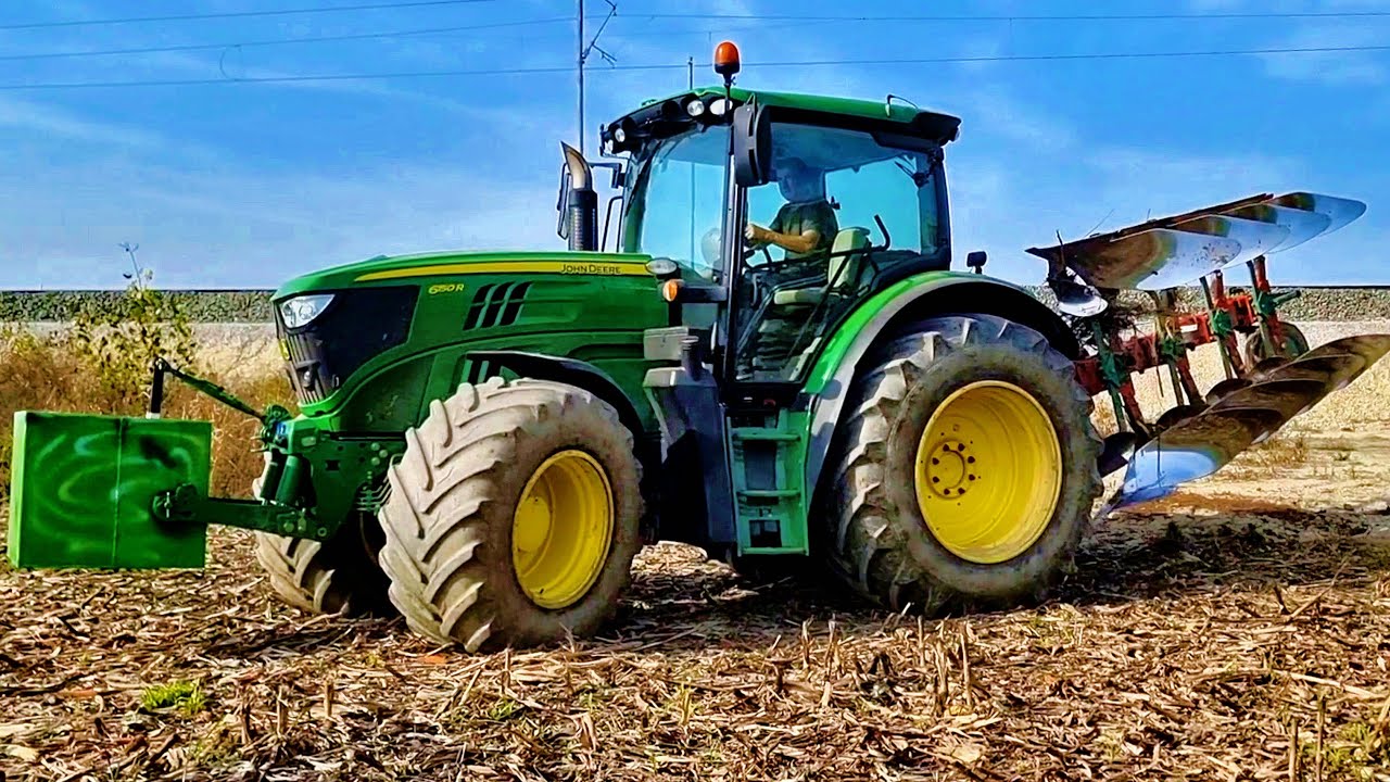John Deere 6150R PURE SOUND | Plowing video
