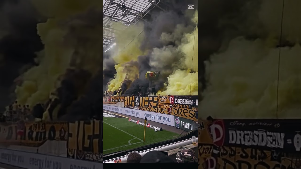 Dynamo Dresden INSANITY! 🔥 Crazy Choreos, Pyro & Ultra Passion #ultras #kblock #footballatmosphere