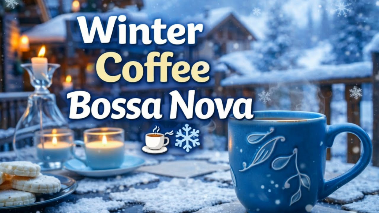 Winter Coffee Bossa Nova ☕❄️ | Cozy Jazz Cafe Music for Relaxing, Studying & Working