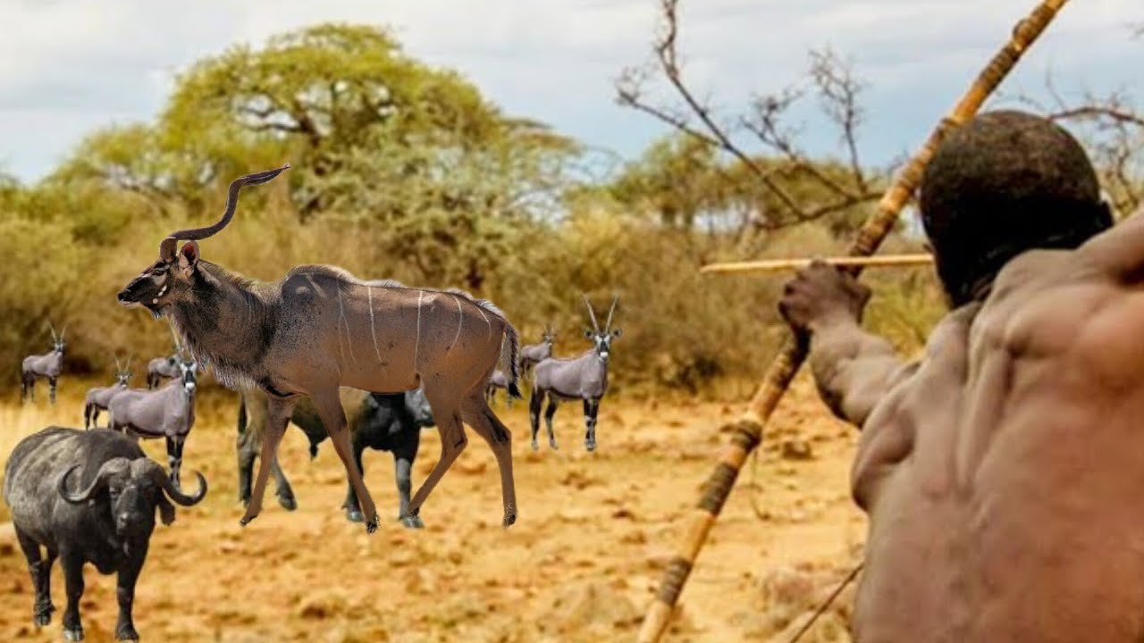 Охота и приготовление традиционной еды племени хадзабе