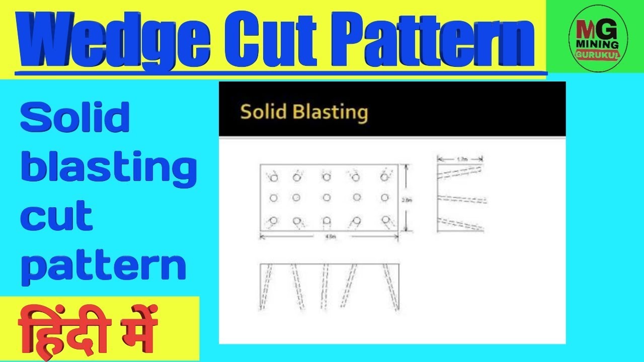 Drilling pattern in underground mining   | wedge cut drilling pattern |MINING GURUKUL