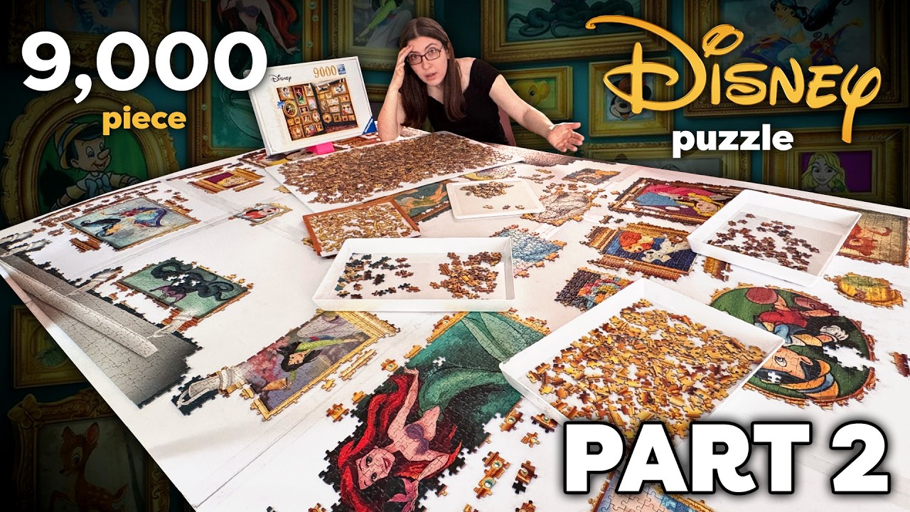 This 9000 piece puzzle truly defeated me. (9000 piece Disney puzzle Part 2)
