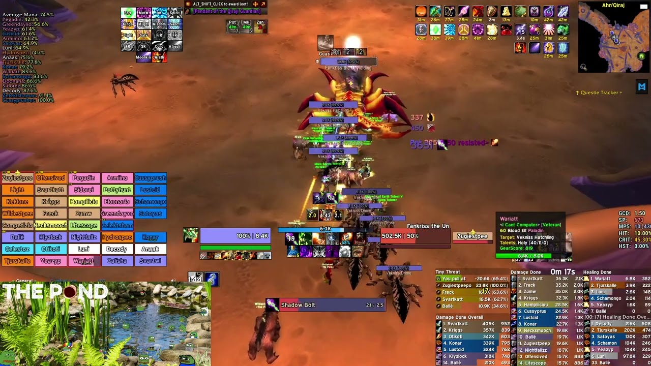 The Pond  Priest Naxx  Lock AQ40  TBC Prep | TBC HYPE 🥬