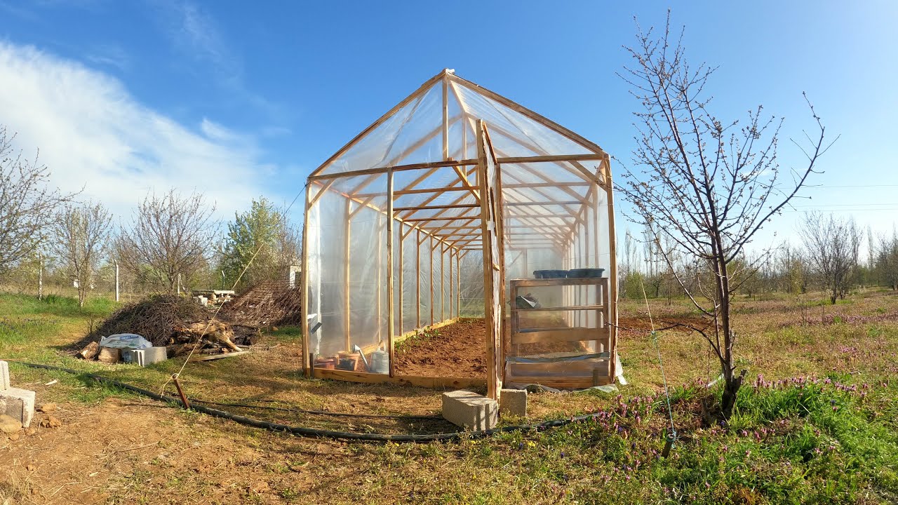 Ahşap sera yapımı 3x8 metre #4 | DIY greenhouse build #4 organik sebzeler/ bağ evi/ bahçe evi 2.7K