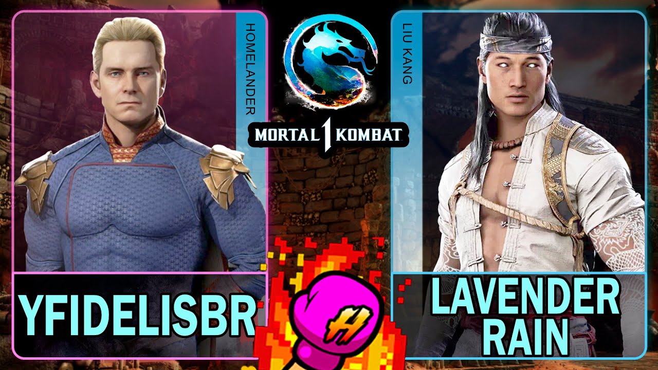 MK1 yFidelisbr (HOMELANDER) VS Lavender Rain (LIU KANG)🥊Mortal Kombat 1🥊4K 60ᶠᵖˢ