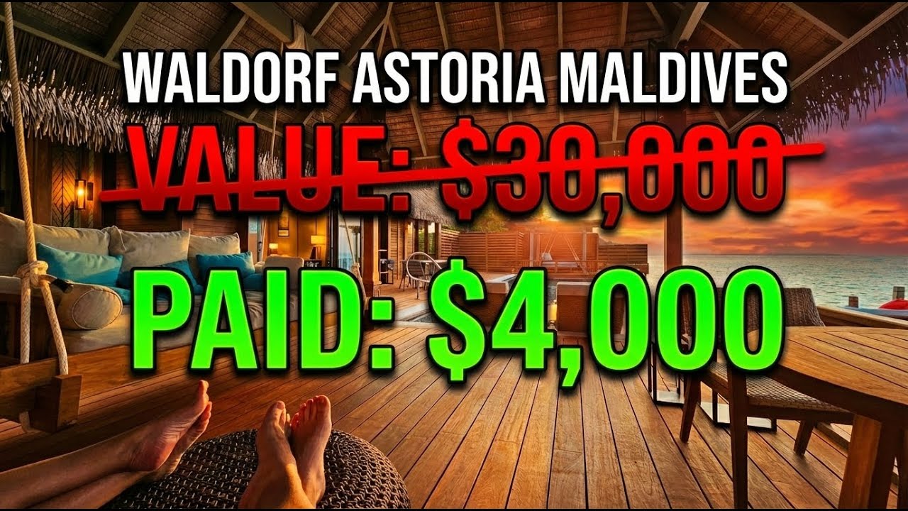 Отель Waldorf Astoria Maldives: отпуск за 30 000 долларов, который я получил за 4 000 долларов.
