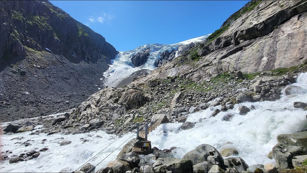 Wanderung zum Buarbreen Gletscher - Norwegen