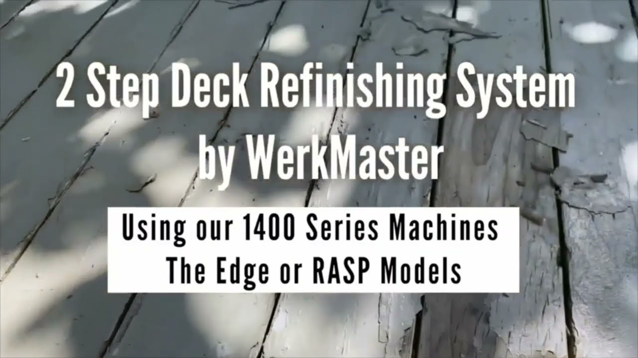How To Refinish Old Wood Deck With WerkMaster's 2 Step SandPaperLess Technology!