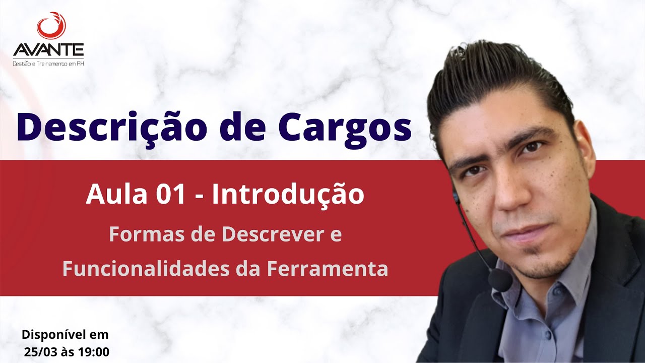 Descrição de Cargos - Aula 1/3 - Introdução