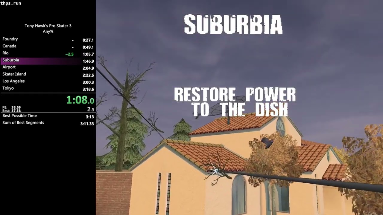 thps3 any% in 3:15