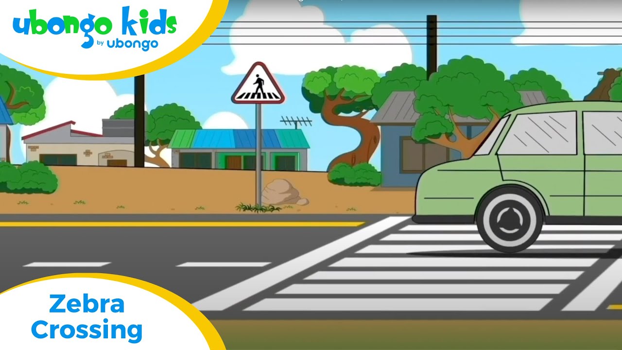Zebra Crossing Rules: Road Safety | At school with Ubongo Kids | African Educational Cartoons