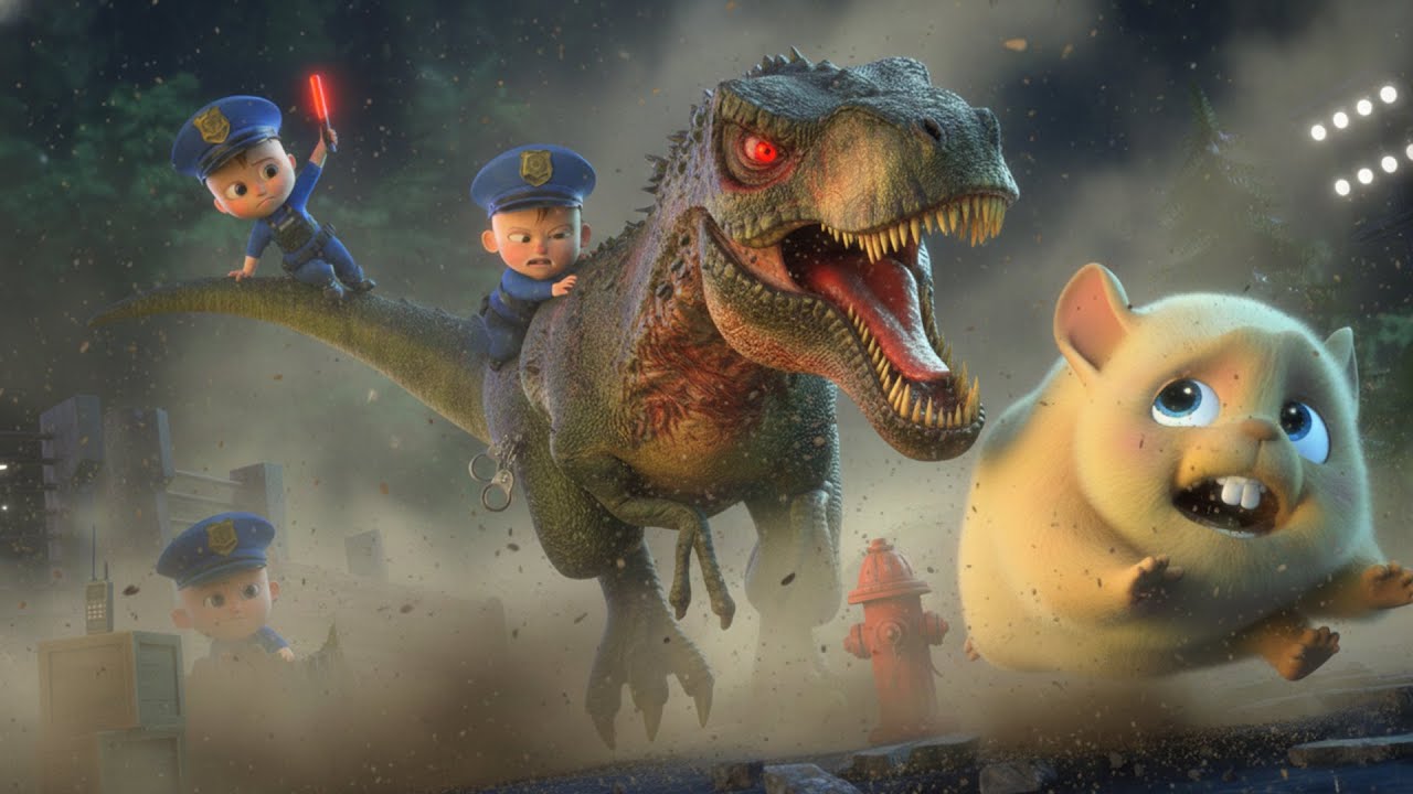 Dino Park Rescue with Baby Zay 🦕| Cartoon animation for kids | BST Police Patrol