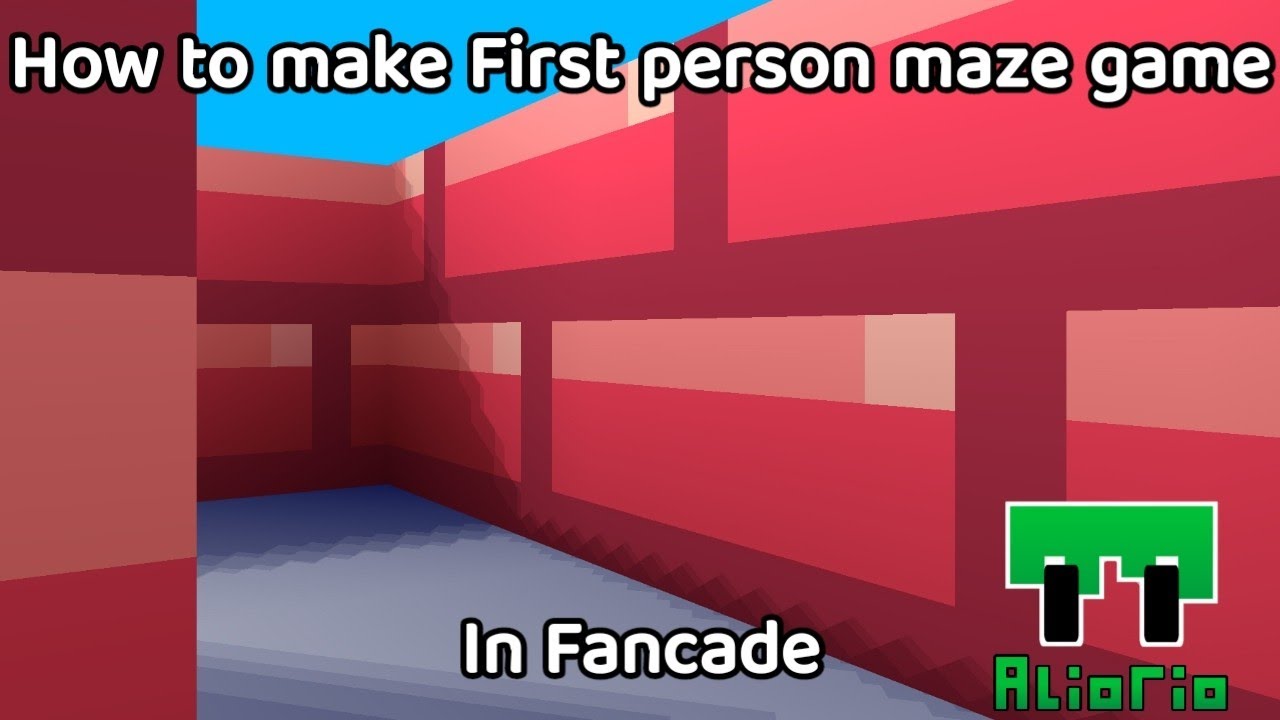 How to make first person maze game in fancade