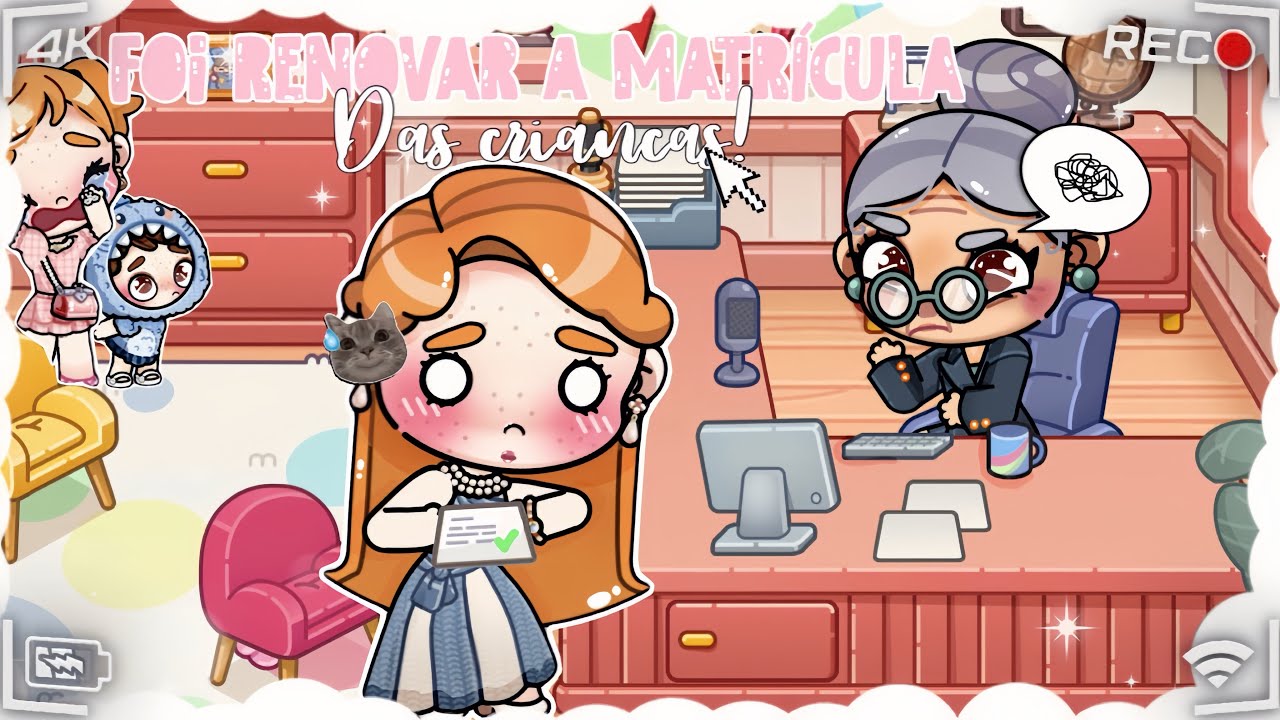 FUI RENOVAR A MATRÍCULA DAS CRIANÇAS!! 🏫🧒🏻👧🏻 || VOICE 🎙️|| AVATAR WORLD 