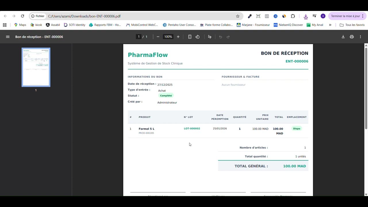Présentation Pharmaflow système de gestion de stock pharmacie clinique