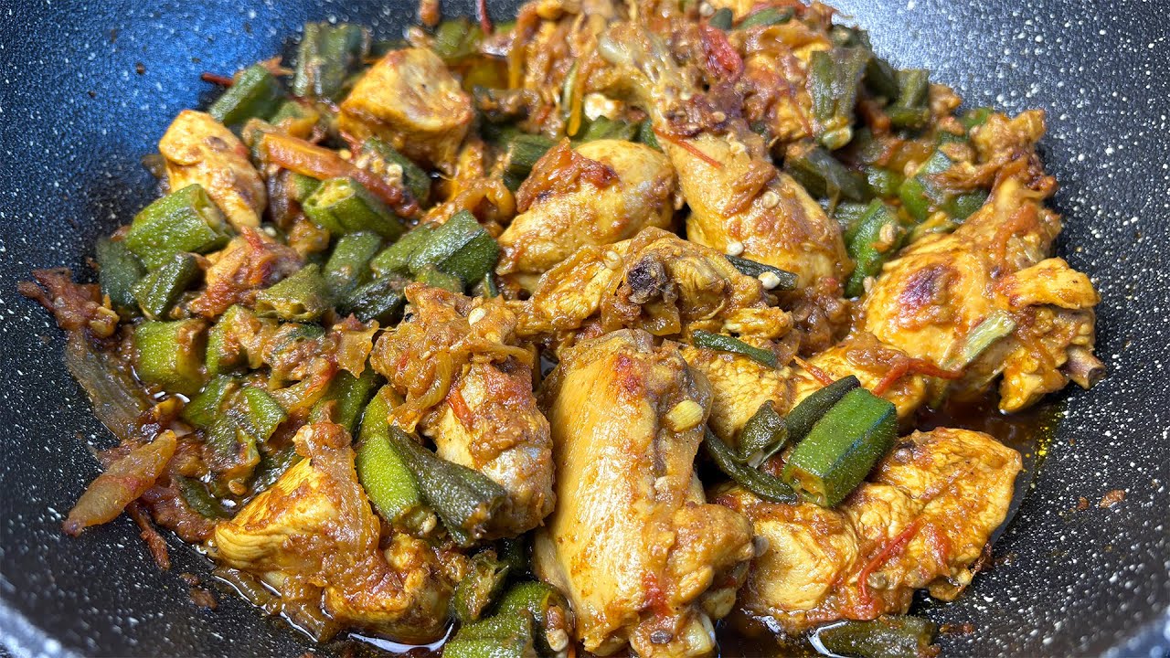 Chicken Bhindi Recipe | Okra and Chicken Curry Recipe | Chicken Okra Recipe | Okra Curry Recipe