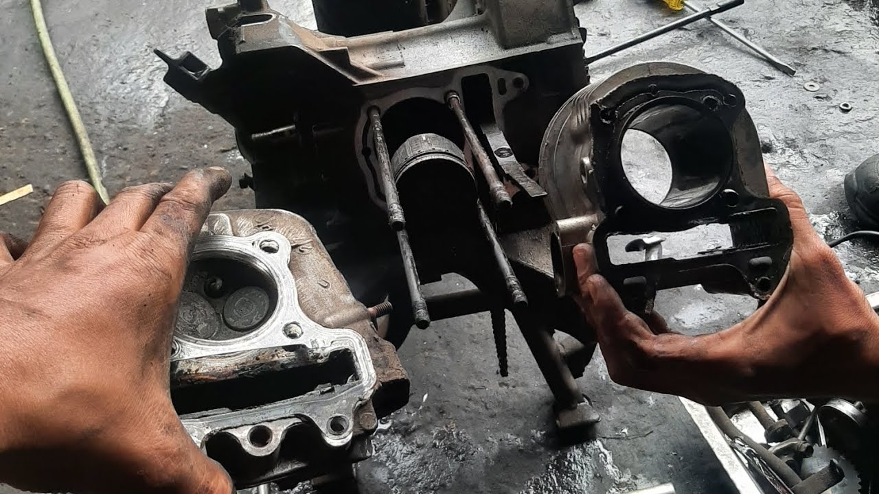 Gara gara cover mesin tidak ada. Mesin jadi rungkat